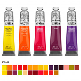 Óleo Winton Tubo 200 ml Amarillos Rojos y Malvas Winsor & Newton