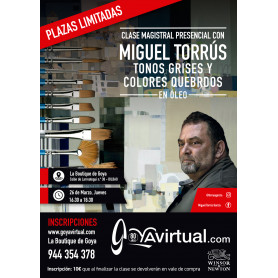 Master Class Óleo con Miguel Torrús Jueves 26 de marzo Turno Tarde