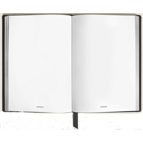Cuaderno Piel negro mediano Sartorial hojas blancas