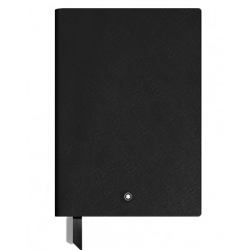 Cuaderno Piel negro mediano Sartorial hojas blancas