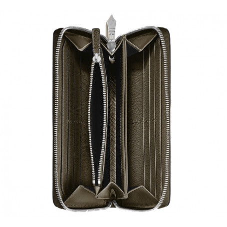 Cartera 12 tarjetas con Cremallera Piel Sartorial