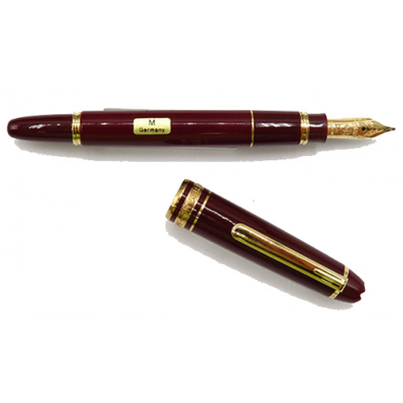 Estilográfica Mozart Granate Oro resina