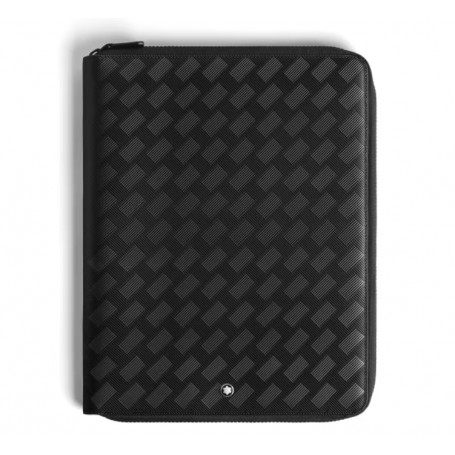 Funda Cuaderno Cremallera Piel Negra Extreme