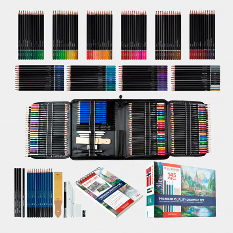 Set Completo de Dibujo 145 Piezas ContenidoStarkson