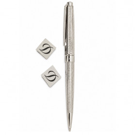 Set Boligrafo punta Diamante y Gemelos cuadrados Dupont