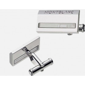 Gemelos Rectangulares Plata Montblanc