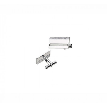 Gemelos Rectangulares Plata Montblanc