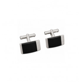 Gemelos de Acero y Resina Negra Montblanc