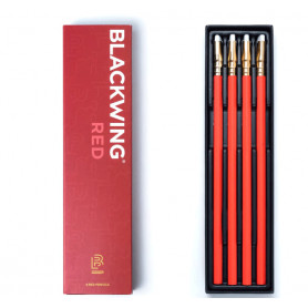 Caja 4 Lápices Rojos de Dibujo Blackwing
