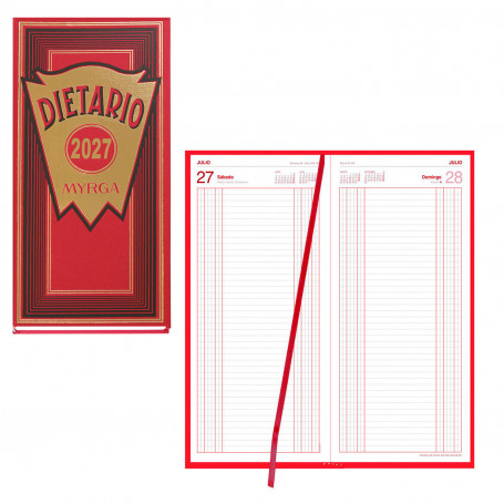 Dietario 2/3 Myrga Rojo