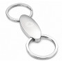 LLavero Oval Doble Anilla Acero Montblanc