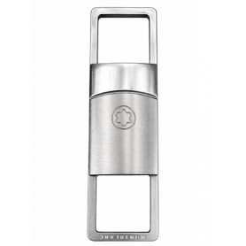 LLavero Acero doble Anilla Rectangular Montblanc