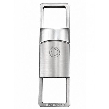 LLavero Acero doble Anilla Rectangular Montblanc