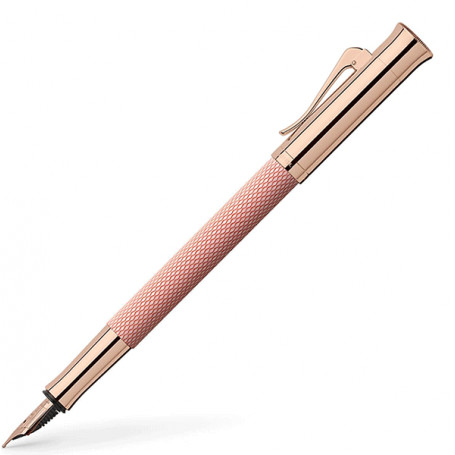 Estilográfica Guilloche Oro Rosa