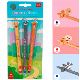 Set Bolígrafos Tinta Gel Borrable For Ever Friends Legami