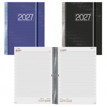 Agenda Espiral Year E40 Día Página Finocam 2027