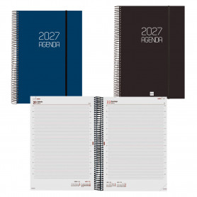 Agenda Espiral Opaque E40 Día Página Finocam 2027