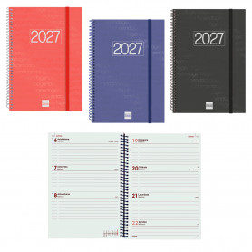 Agenda Espiral Year E10 Semana Vista Euskera Finocam 2027