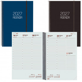 Agenda Opaque E11 Semana Vista Vertical Finocam 2027
