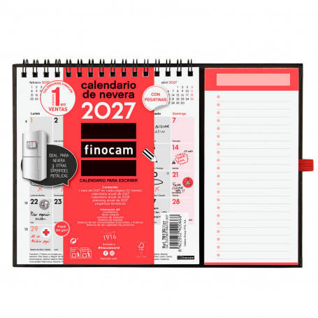 Calendario con Imán para Escribir Finocam 2027
