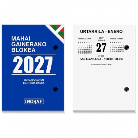 Taco Sobremesa Euskera Ingraf 2027