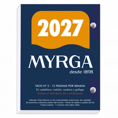 Taco de Sobremesa Nº 3 Myrga 2027