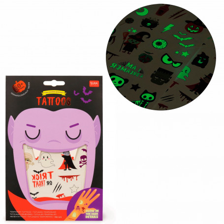 Tattoos Glow in the Dark Halloween Legami