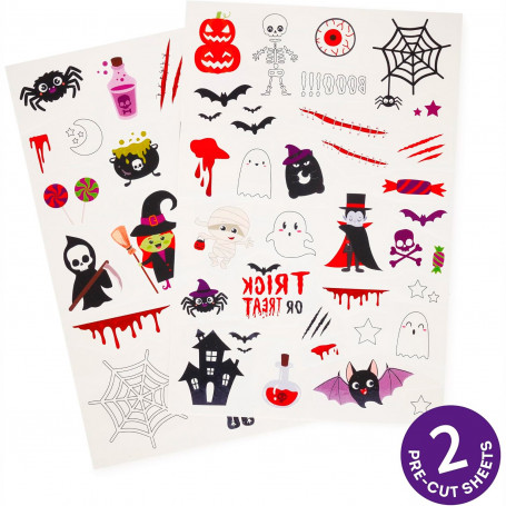 Tattoos Glow in the Dark Halloween Legami