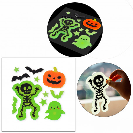 Set Stickers Gel Ventanas Halloween Legami Modelo GGH0001