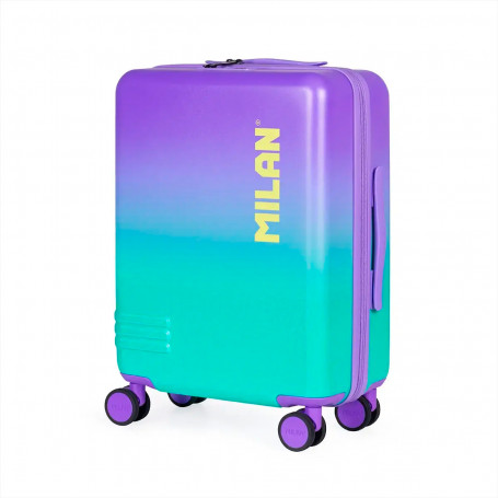 Maleta Cabina Rígida 55 cm Turquesa Sunset Milan