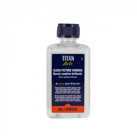 Barniz cuadros brillante Titan 250 ml