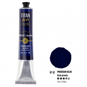 Acrílico 60 ml 47 Azul Prusia Titan Arts