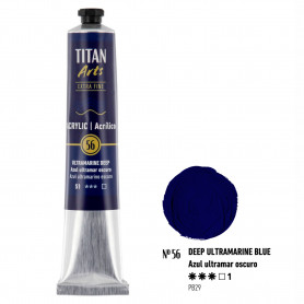 Acrílico 60 ml 56 Azul Ultramar Oscuro Titan Arts