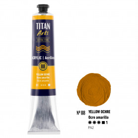 Acrílico 60 ml 88 Ocre Amarillo Titan Arts