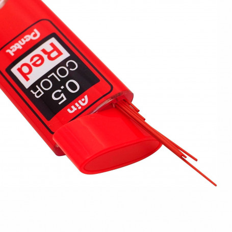 Minas 0,5 mm Ain Stein Pentel Rojo
