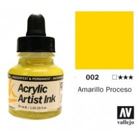 Tinta acrílica Acrylic Artist Ink 002 Amarillo Proceso