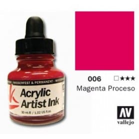 Tinta acrílica Acrylic Artist Ink 006 Magenta Proceso