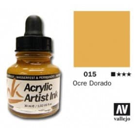 Tinta acrílica Acrylic Artist Ink 015 Ocre Dorado