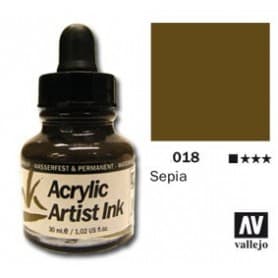 Tinta acrílica Acrylic Artist Ink 018 Sepia