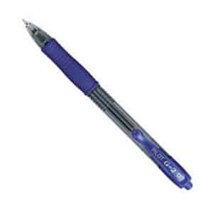 Pilot G-2 Caja 12 Bolígrafos Tinta de Gel Retráctil Azules