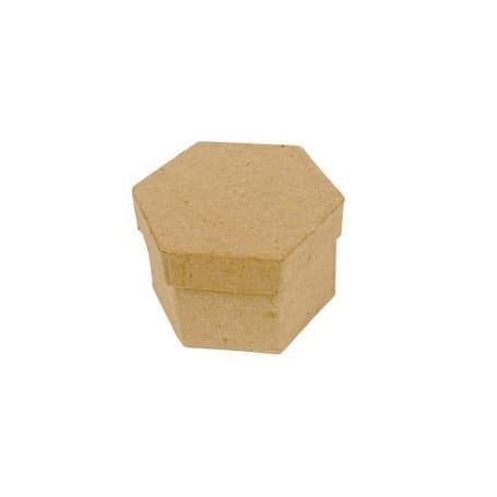Mini Caja hexagonal Décopatch