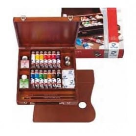 Caja Madera Acrílico Inspiration 14 Colores + Accesorios Van Gogh