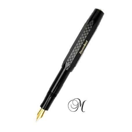 Pluma negro oro