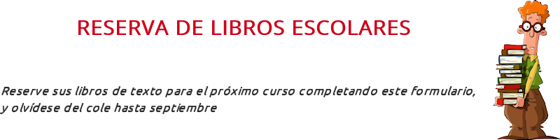 Reserva de libros escolares, curso 2019 / 2020